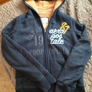 Aeropostale Faux Fur Lined Hoodie